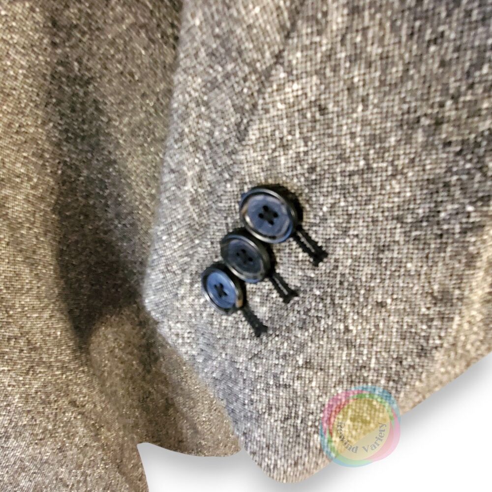 NWT Talbots Italian Wool Silk Tweed Blazer 14 Double Breasted - Picture 6 of 16